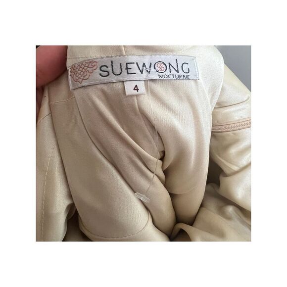 Sue Wong Nocturne Beaded Embroidered Cocktail Dress Sz. 4 - Picture 12 of 13